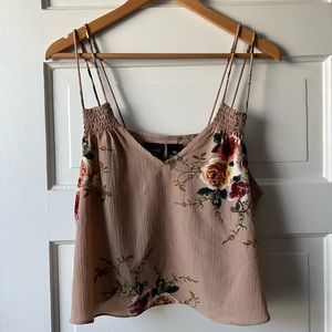 Floral Cropped Tank